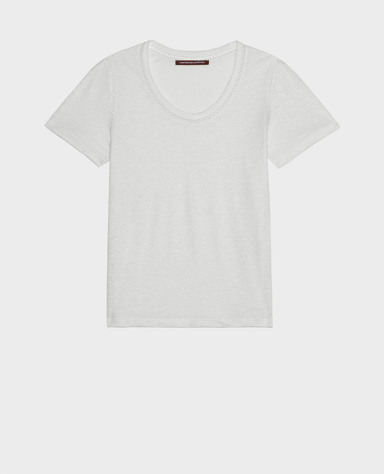 Linen T-shirt Gardenia Lye