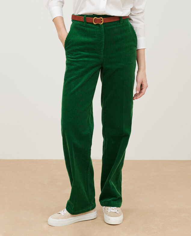 BLANDINE - Corduroy straight trousers
