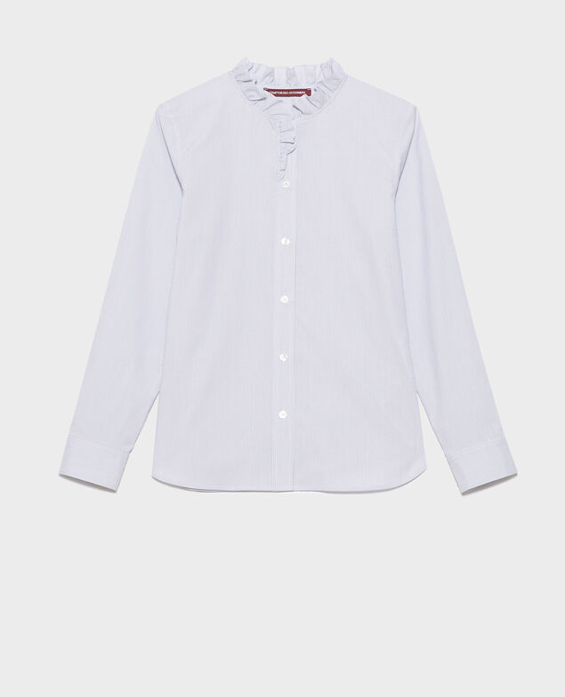 Cotton shirt 8871 69 navy stripe