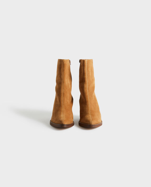 Suede cowboy boots