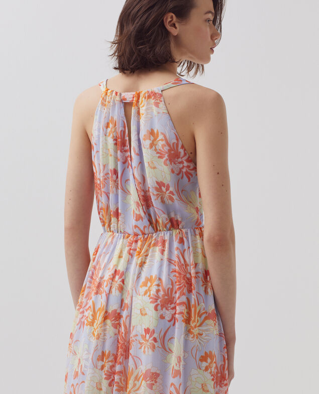 Fluid maxi dress H603 dahlia blue