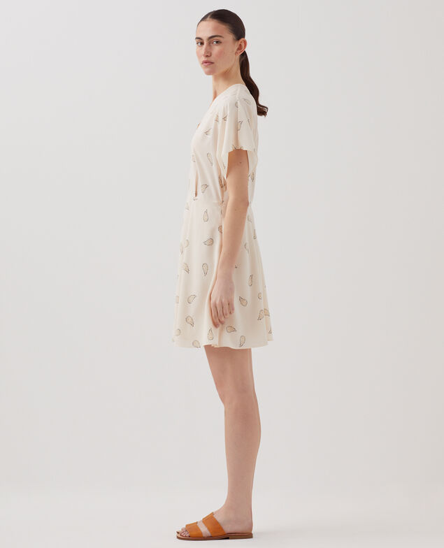 Floaty mini dress J492 ma paisley gold