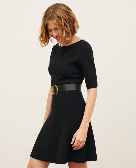 Wool mini dress 8824 09 black 2wdk298w21