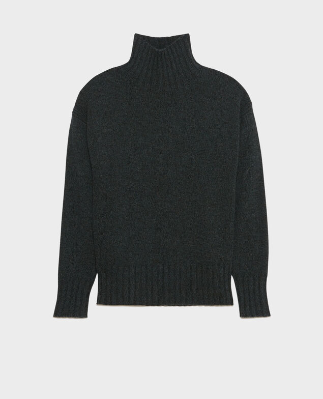 Virgin wool high neck jumper 8844 55 green