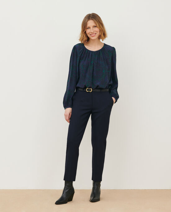 MARGUERITE - Cigarette trousers 7012C 69 NAVY
