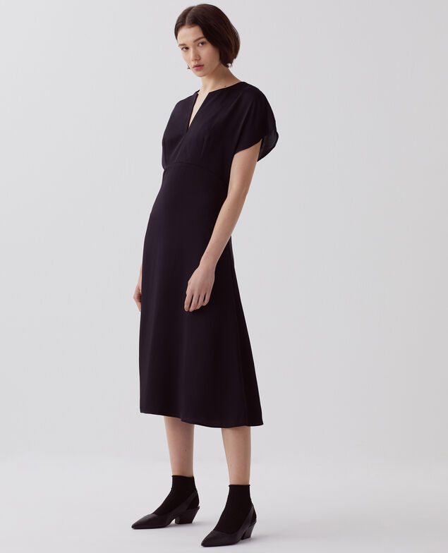 Flowing dress H091 black beauty