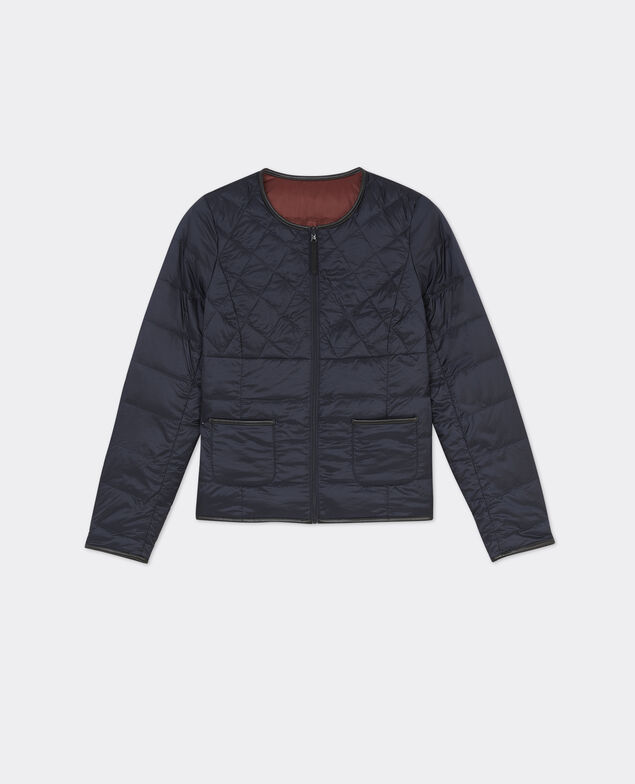 Classic Mademoiselle Plume down jacket Dark ocean/velvet