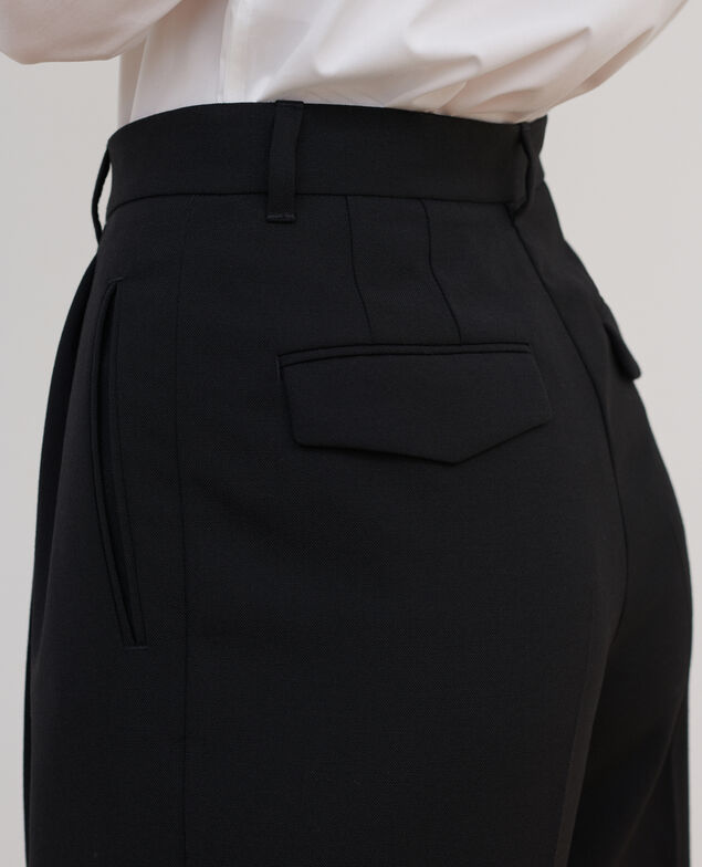 Wool suit trousers