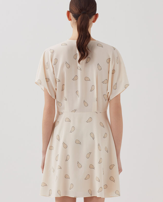 Floaty mini dress J492 ma paisley gold