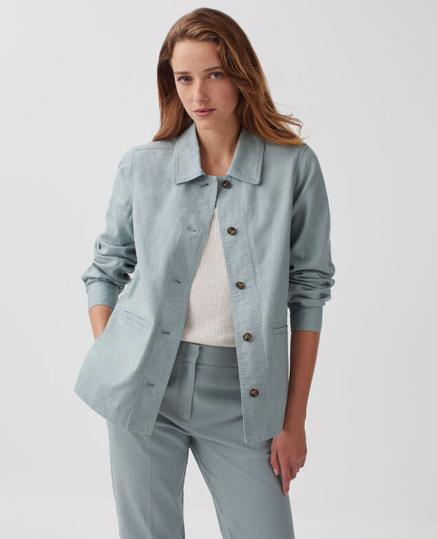 Workwear jacket J620 slate blue