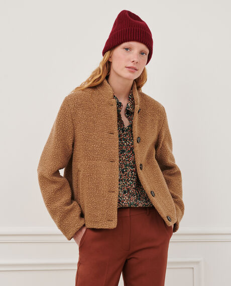 Wool blend jacket 8849 31 beige 2wjj194w08