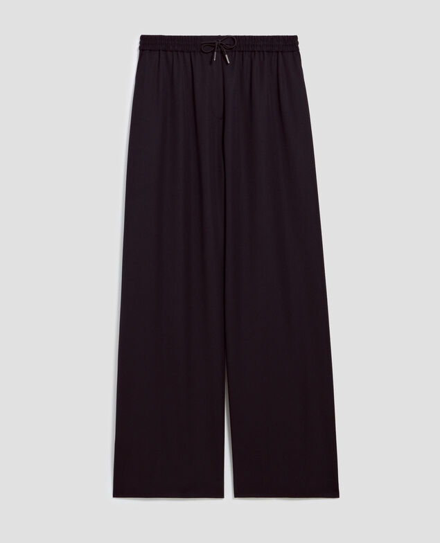 YVONNE - Pleated wide leg trousers H091 black beauty