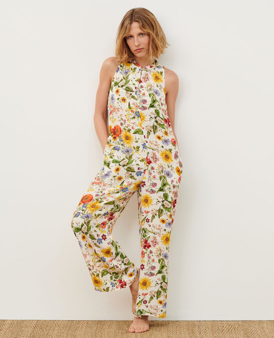Loose jumpsuit 0020 WHITE HERBIER