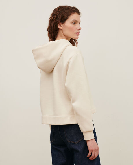 Hooded sweatshirt 0107 off white 3sh0111c75