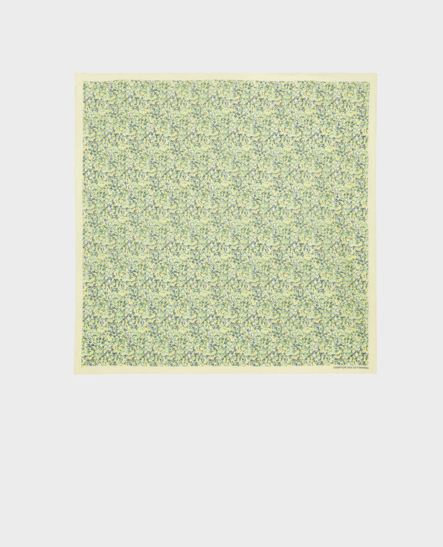 Cotton scarf 116 print yellow