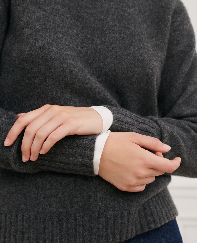 Cashmere high-neck jumper 8835 05 gray