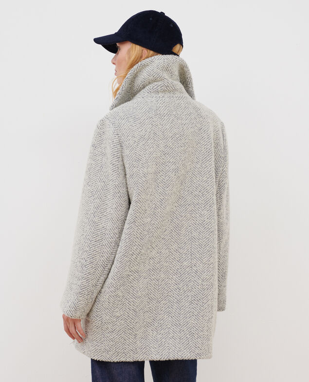 Wool blend coat