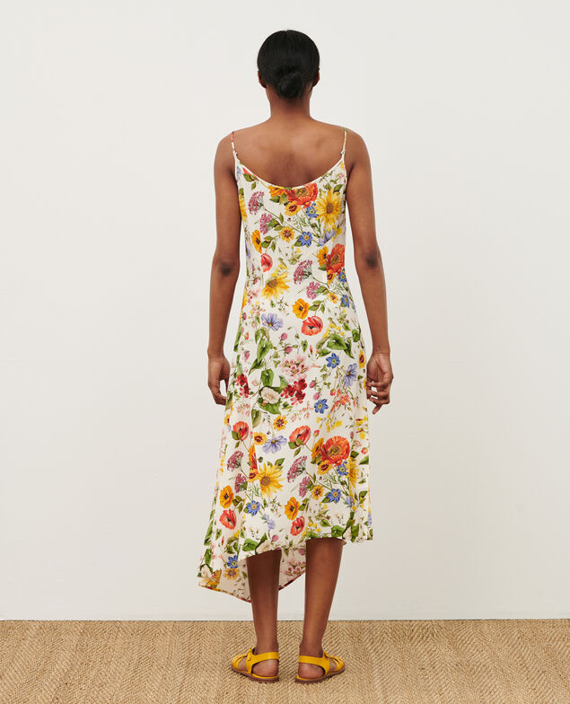 Silky asymmetric dress