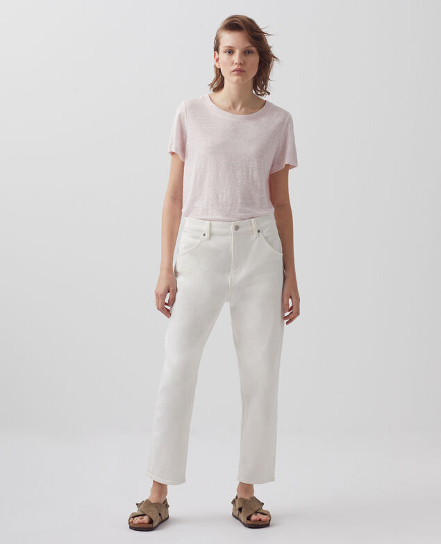 AMANDINE - linen round neck t-shirt