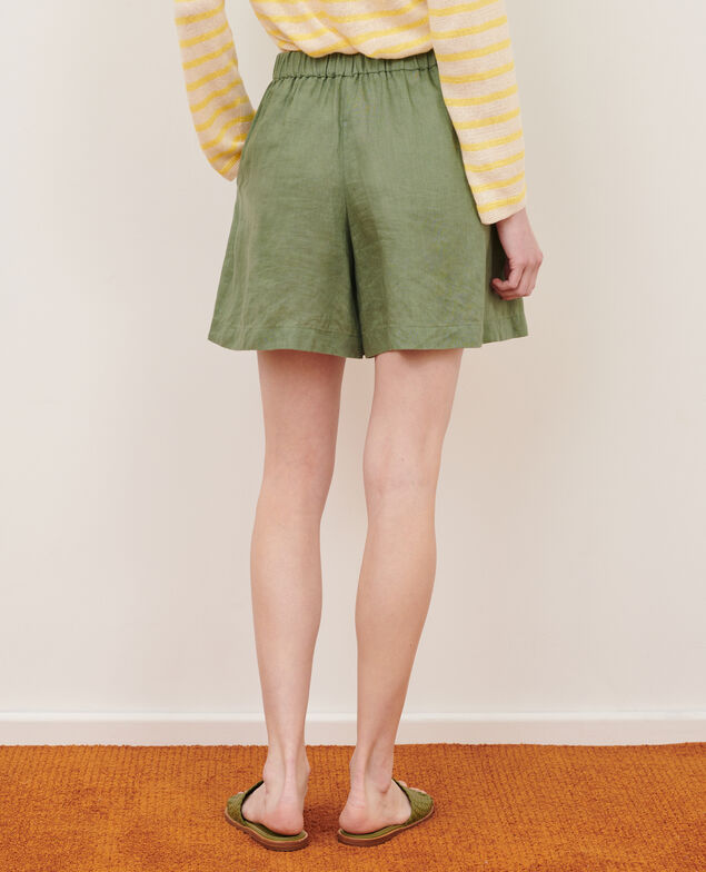 Linen shorts 52 green