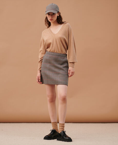 Check mini skirt 8864 03 gray check 2wsk256v16