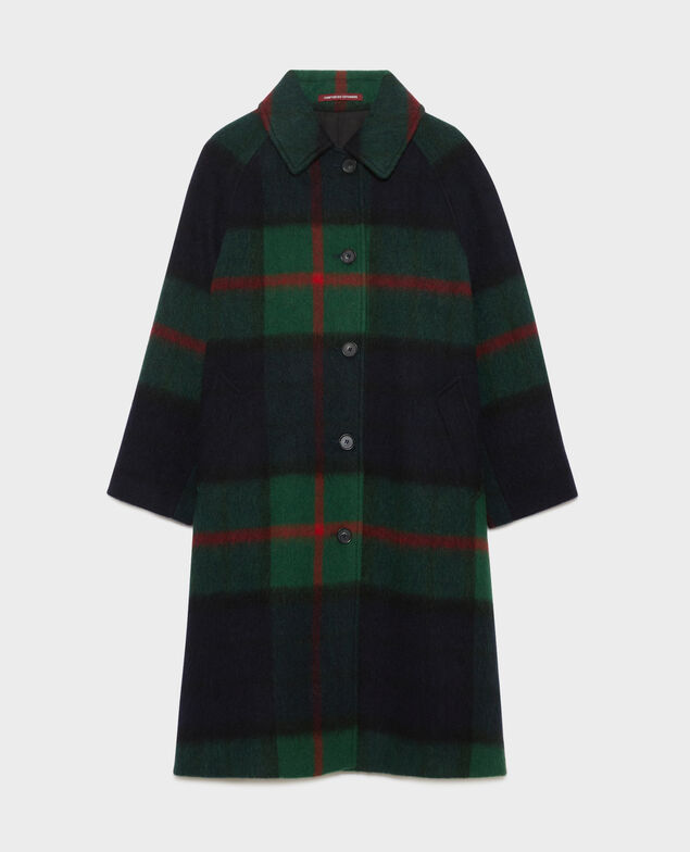 Long wool blend coat