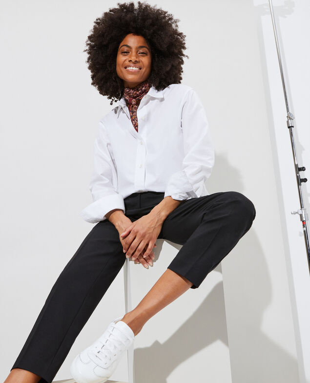 Cotton boyfriend shirt Optical white