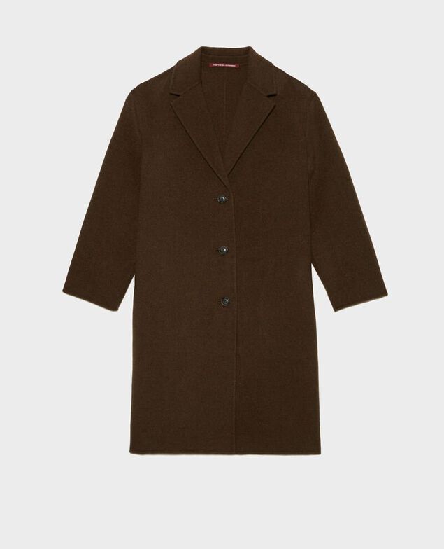 Double-sided wool blend coat 4289 kaki
