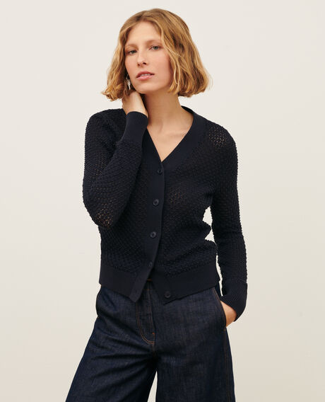 Openwork cotton cardigan 4277 night_sky 3sca177c09