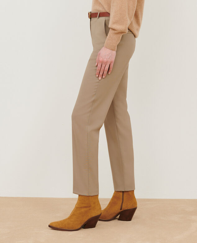 MARGUERITE - Cigarette trousers 0311 beige 3spa231w01