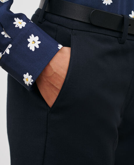 MARGUERITE - Cigarette trousers Black beauty Noko
