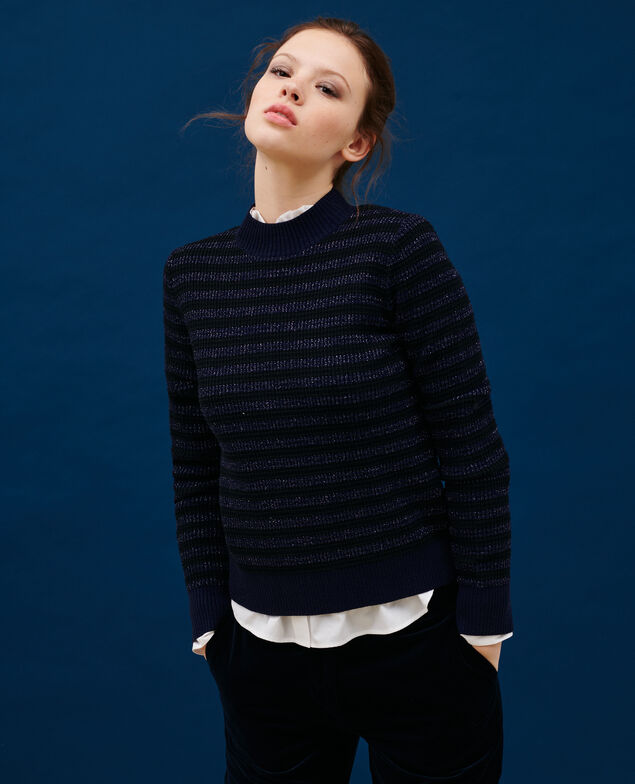 Striped jumper 8824 09 black
