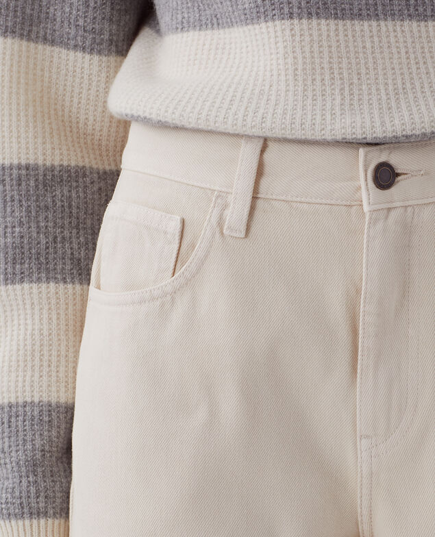 Regular jeans with large turn-ups U300 natural