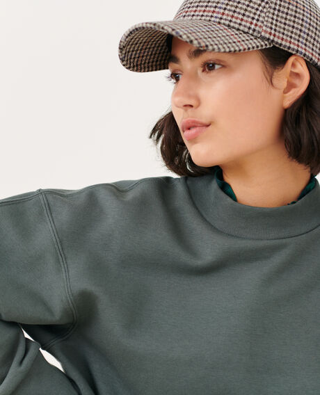 Cotton sweatshirt 8817 58 darkgreen 2wte238c75
