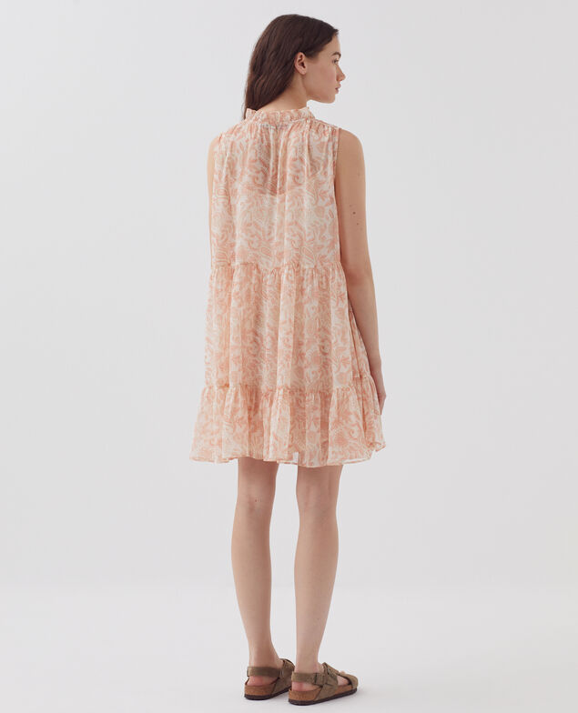 Silky sleeveless dress H300 cashmire beige