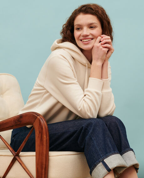 Hooded sweatshirt 0107 off white 3sh0111c75