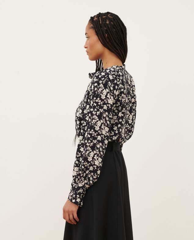 Silky printed blouse