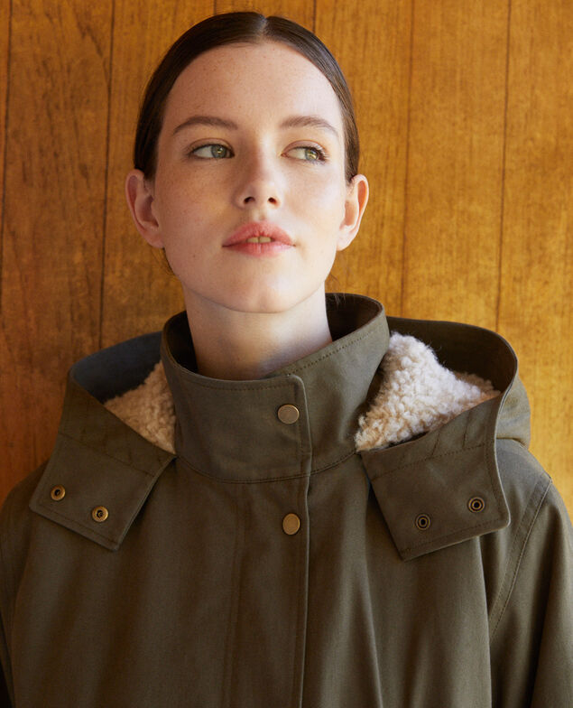 Hooded parka Green