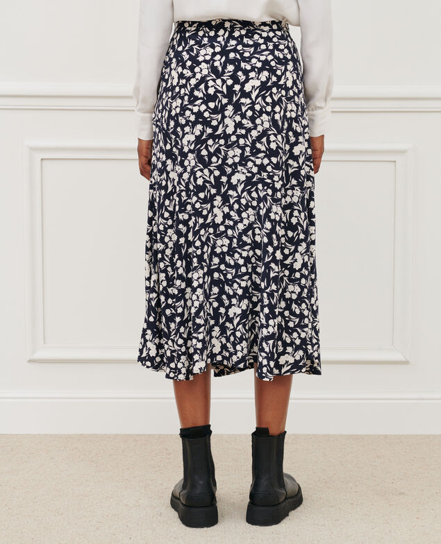 Printed maxi skirt 8841 69 navy