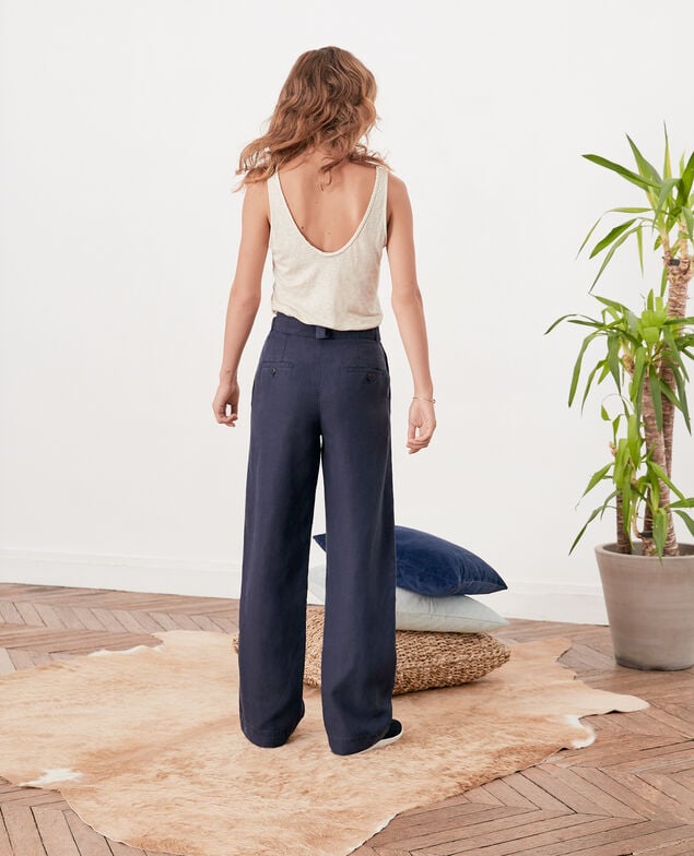 Wide trousers Navy