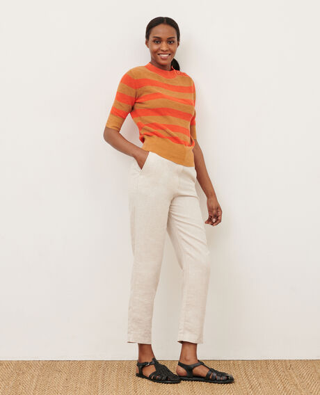 MARGUERITE - Cigarette trousers 30 natural 2spa230f03
