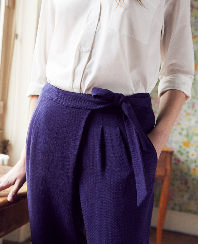 Harem-style pants  Evening blue