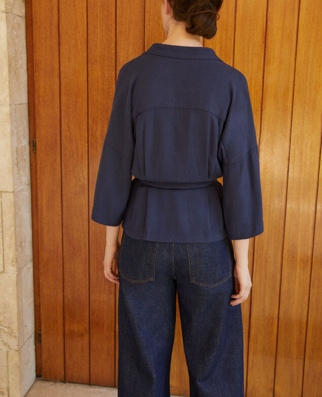 Wrap blouse Blue