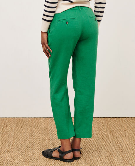 MARGUERITE - Cigarette trousers 0542 pine green 3spa005f03
