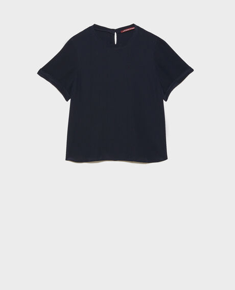 CORINNE - Silk t-shirt 7012c 69 navy 2sto013s01