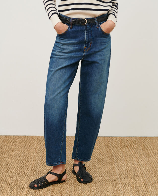 SYDONIE - BALLOON - 7/8 cotton jeans 8888 64 blue