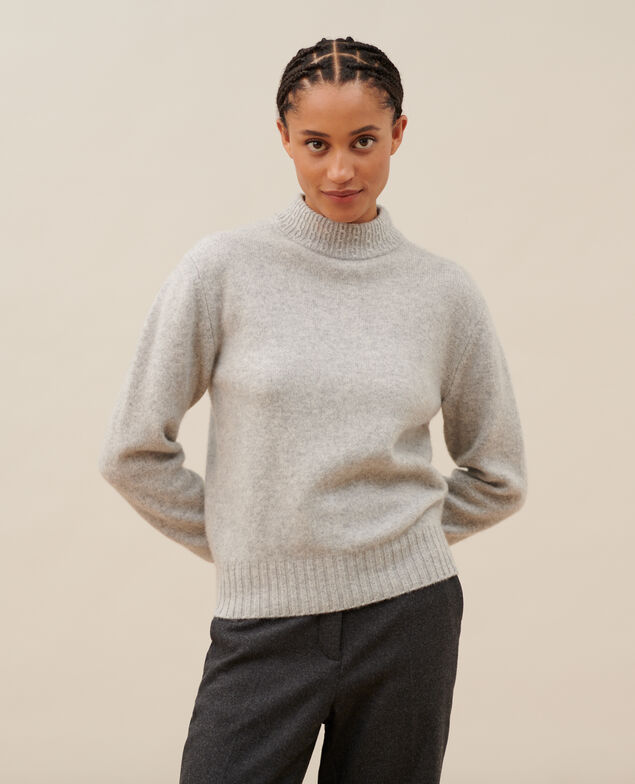 Cashmere polo neck jumper