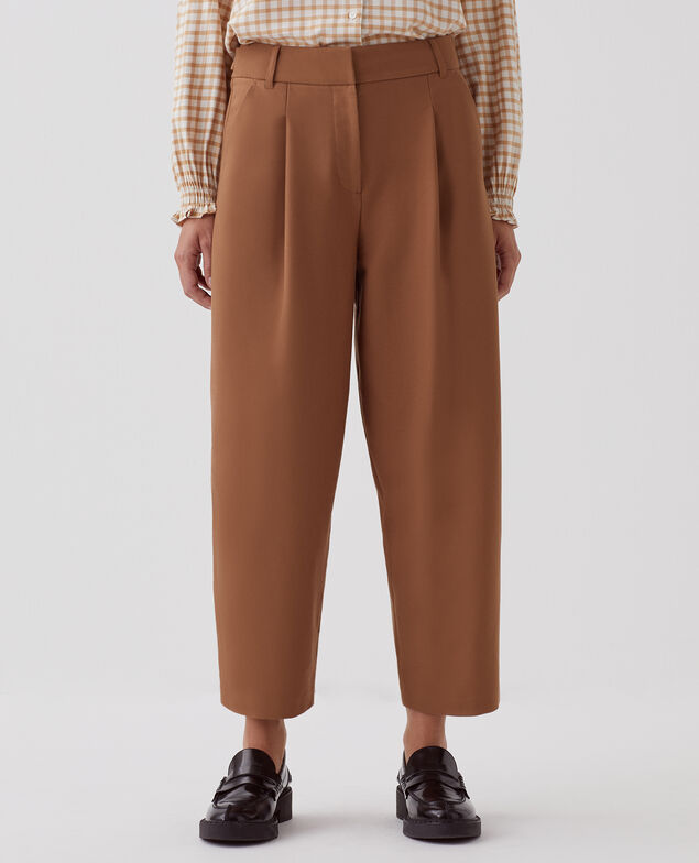 PEGGY - Carrot trousers I340 toasted coconut