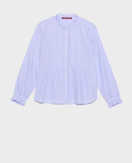 Cotton shirt 0612 blue mini stripes 3ssh007c21