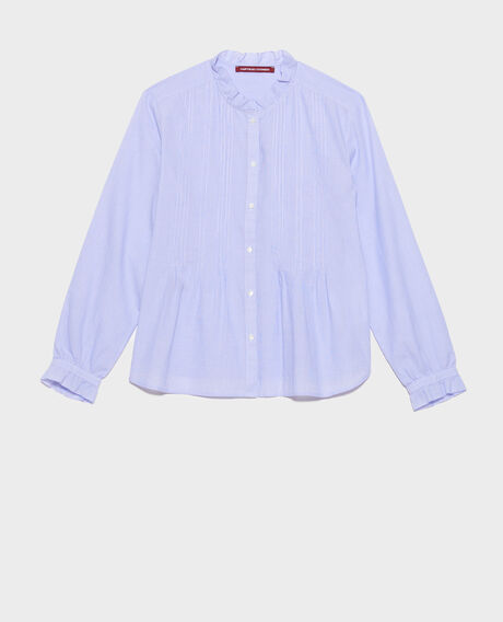 Cotton shirt 0612 blue mini stripes 3ssh007c21